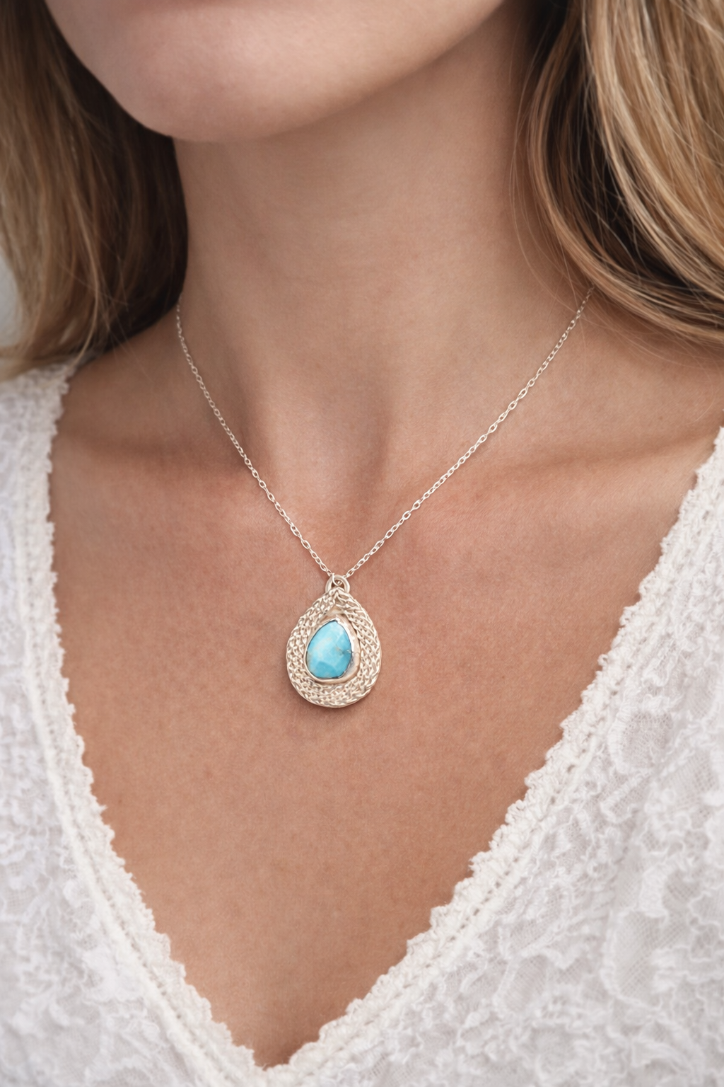 Silver Turquoise Pendant